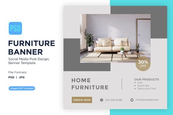 Download Home Furniture Banner Design Template - Template Collection