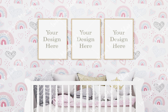 Download Frame Mockup, Nursery Room Mockup - 261 - Nursery Collection