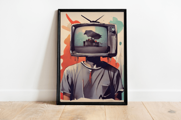 Download Tv Man Digital Wall Art - Digital wall art Collection