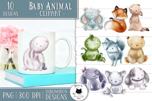 Download Cute Baby Animal Clipart | Nursery PNG - Nursery Collection