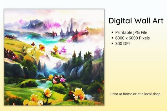 Download Digital Wall Art-Floral Scene-Printable - Premium Resources