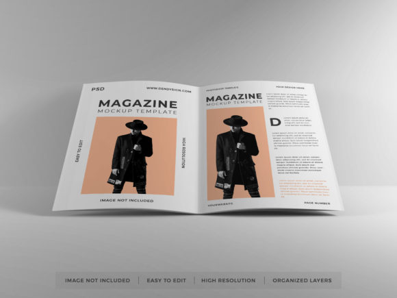 Download Realistic Magazine Paper Mockup Template - Template Collection