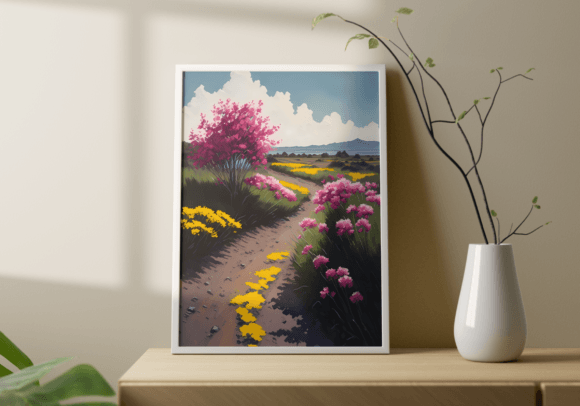 Download Pastel Roadside Beauty Digital Wall Art - Digital wall art Collection