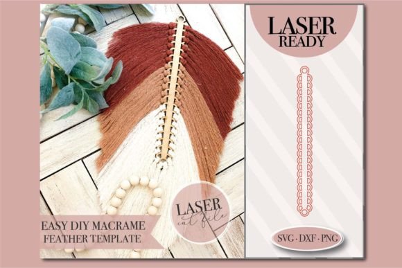 Download Macrame Feather Template Svg File - Template Collection