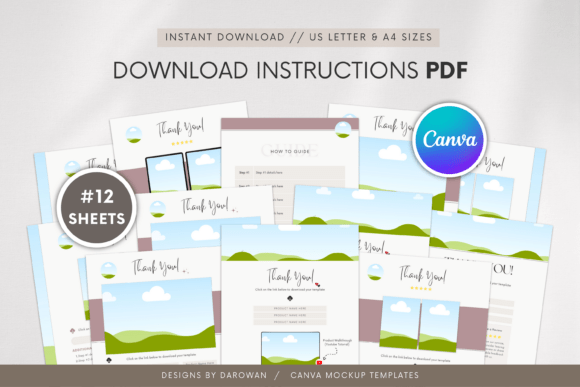 Download Digital Download PDF Canva Template - Template Collection