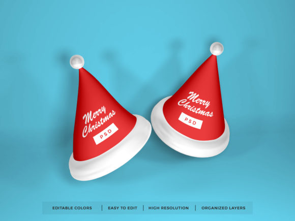 Download Christmas Santa Hat Mockup Template - Template Collection