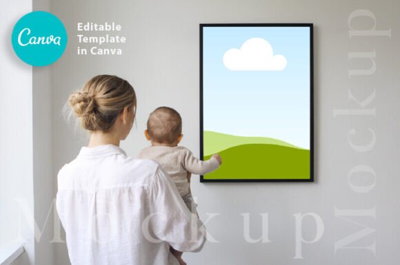 Download Nursery Interior Frame Mockup for Wall - Nursery Collection