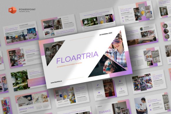 Download Art Exhibition Powerpoint Template - Exhibition Collection