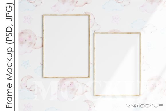 Download Nursery Frame Mockup, Modern Kid's Room - Nursery Collection