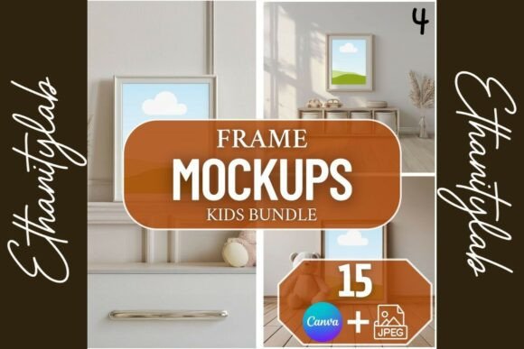 Download Neutral Nursery Mockups | Canva &amp; JPEG - Nursery Collection