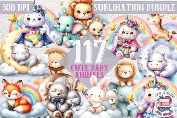 Download Nursery Animals Sublimation Bundle 117 - Nursery Collection