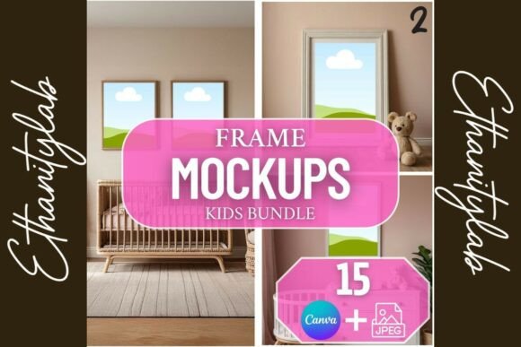Download Girl Nursery Mockups | Canva &amp; JPEG 15 - Nursery Collection