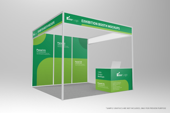 Download Exhibition Tradeshow Booth Mockup - Exhibition Collection