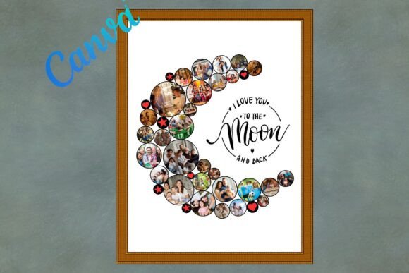 Download Moon Canva Photo Collage Template - Template Collection