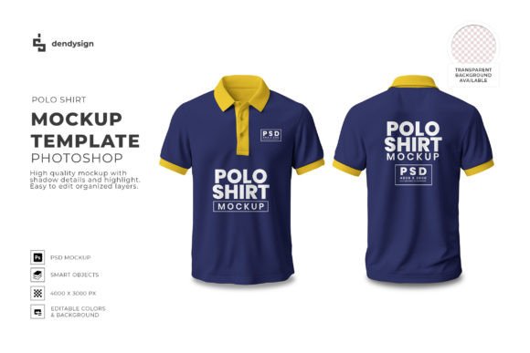 Download Polo Shirt Mockup Template Photoshop - Template Collection
