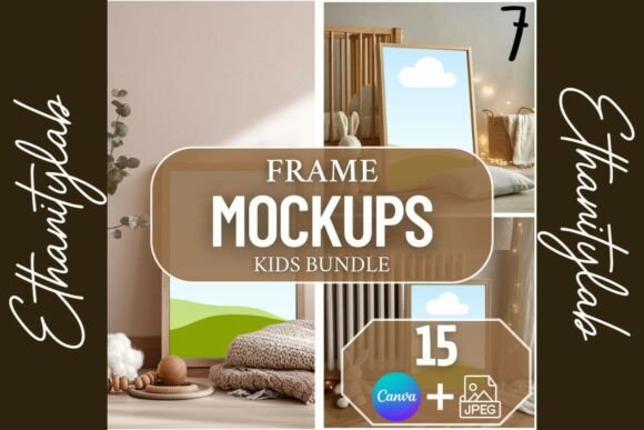 Download Elegant Nursery Mockups | 15Canva &amp; JPEG - Nursery Collection